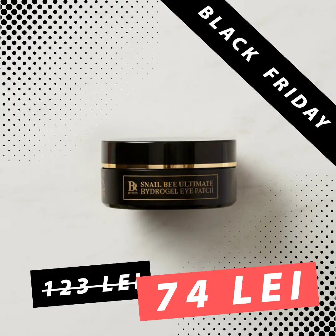 Plasturi hidrogel cu mucina de melc si venin de albine Snail Bee Ultimate Hydrogel Eye Patch 60buc