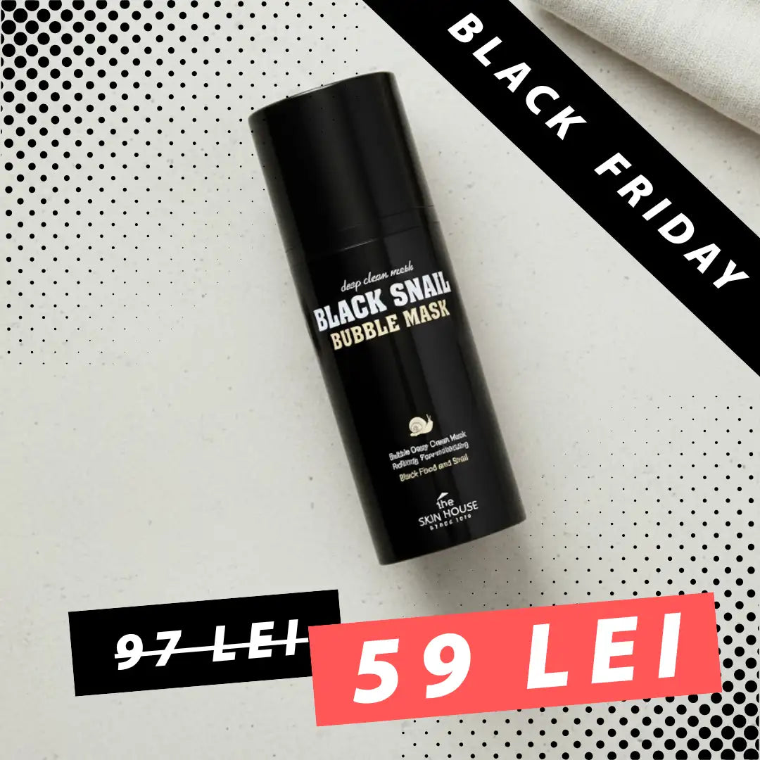 Masca spuma cu extract de melc si carbune Black Snail Bubble Mask 100ml